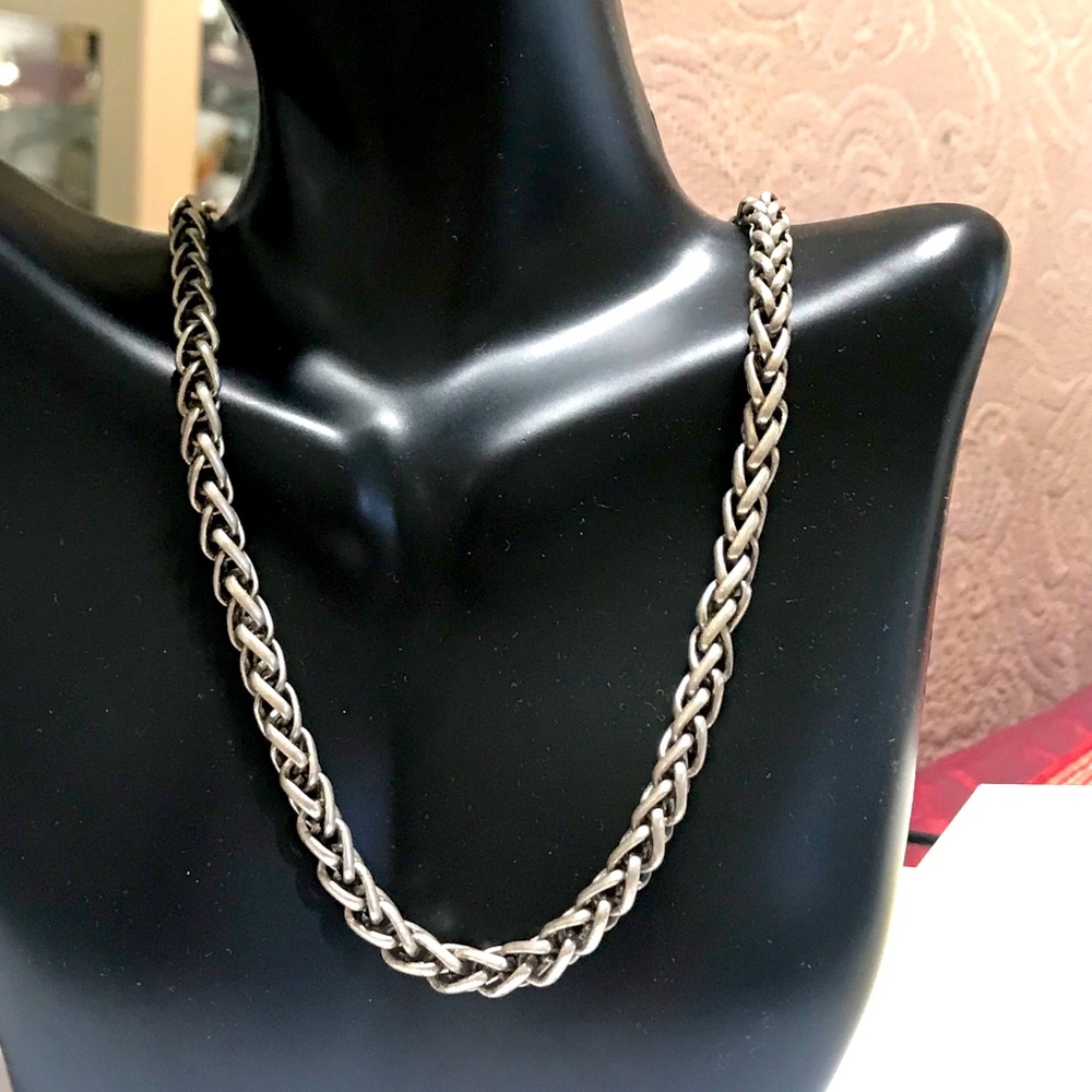 Silver Necklace stamped PD